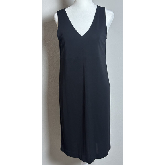 Women’s DKNY Black Sleeveless Sheath Dress Size M - Picture 1 of 16